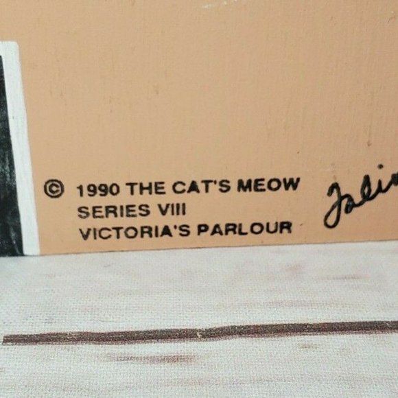 Vintage 1990 The Cats Meow Victorias Parlour Décor - Picture 6 of 11